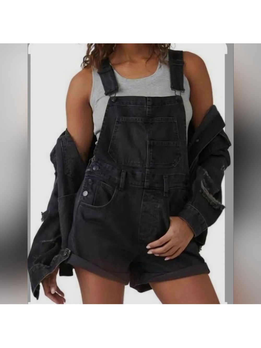 Like new We the Free Ziggy shortalls black XS